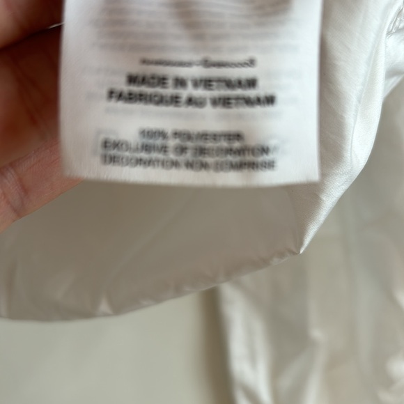 Nike - White/Pink/Blue Nylon Hooded Jacket with Floral Design - Picture 11 of 12